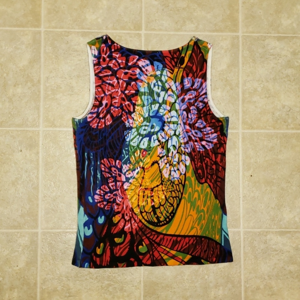 Alberto Makali Beaded Sleeveless Top Women's Size Small - Picture 7 of 7